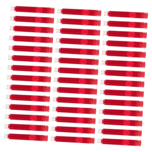 Nachfüllminen für Füllfederhalter, einfacher Austausch, rote Tinte, perfekt für Schule und Profis, 50 Stück Nachfüllminen für Füllfederhalter, einfacher Austausch, rote Tinte, perfekt für Schule und Profis, 50 Stück von getuse