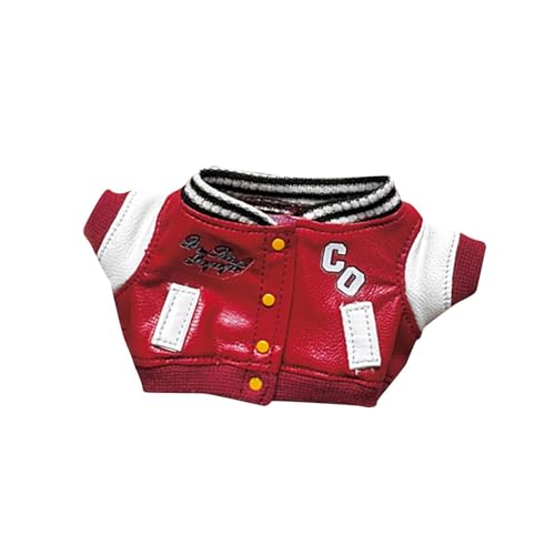 Puppenjacke aus PU-Leder für 17 cm große Puppen, bequeme Kleidung, Outfits für Foto-Requisiten, Kinder, DIY-Zubehör, verkleiden sich von getuse