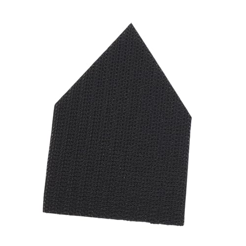 Schleifpapier zum Basteln, 6,3 cm x 8,8 cm, schwarze Samtrückseite von getuse