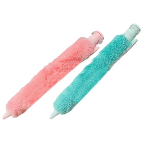 getuse Niedlicher Plüsch-Stift – flauschige Gel-Tinten-Kugelschreiber, einzigartiges einziehbares Design, bequemer Griff, glattes Schreiben für Schule, Büro, Party, Gastgeschenke, 2 Stück getuse Niedlicher Plüsch-Stift – flauschige Gel-Tinten-Kugelschreiber, einzigartiges einziehbares Design, bequemer Griff, glattes Schreiben für Schule, Büro, Party, Gastgeschenke, 2 Stück von getuse