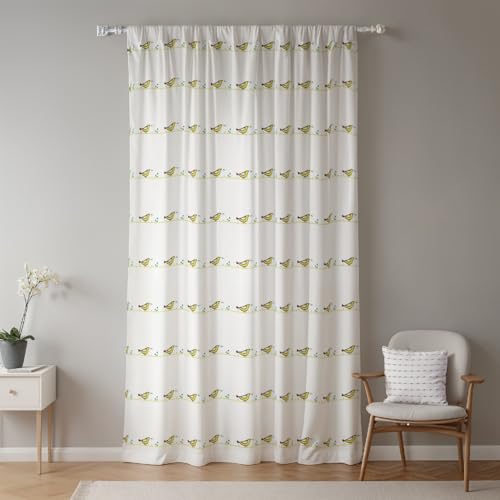 ggaimwf 107x215cm Cartoon-Tier Kindervorhang für Kinderzimmer Niedliche Grüne Vögel Zeichnung Lichtfilterung Fenstervorhänge in Leinenoptik für Jungen Mädchen Spielzimmer Wohnzimmer,1-Einzelpaneel ggaimwf 107x215cm Cartoon-Tier Kindervorhang für Kinderzimmer Niedliche Grüne Vögel Zeichnung Lichtfilterung Fenstervorhänge in Leinenoptik für Jungen Mädchen Spielzimmer Wohnzimmer,1-Einzelpaneel von ggaimwf