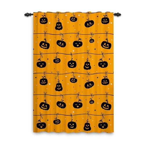 ggaimwf Halloween-Kürbis-Vorhänge hintere Lasche Grimassenkürbis Stern Cartoon Niedlich Herbst Orange Vorhang Drape für Kinder Jungen Schlafzimmer Wohnzimmer Halloween-Türvorhang 107x160cm 1 Stück ggaimwf Halloween-Kürbis-Vorhänge hintere Lasche Grimassenkürbis Stern Cartoon Niedlich Herbst Orange Vorhang Drape für Kinder Jungen Schlafzimmer Wohnzimmer Halloween-Türvorhang 107x160cm 1 Stück von ggaimwf