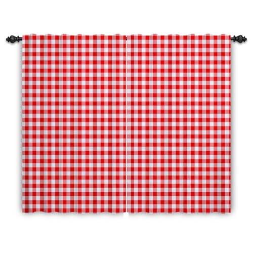 ggaimwf Karierte Vorhänge Rot und Weiß Gingham Vorhänge für Wohnzimmer Bauernhaus Klassisch Vorhänge Fensterbehandlungen Schlafzimmer Kinderzimmer Innen Tür Rückenschlaufe Vorhang 135x245cm 2 Paneele ggaimwf Karierte Vorhänge Rot und Weiß Gingham Vorhänge für Wohnzimmer Bauernhaus Klassisch Vorhänge Fensterbehandlungen Schlafzimmer Kinderzimmer Innen Tür Rückenschlaufe Vorhang 135x245cm 2 Paneele von ggaimwf