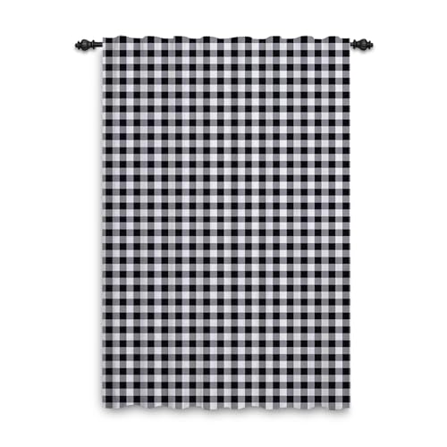 ggaimwf Karierte Vorhänge Schwarz Weiß Gingham Vorhänge für Wohnzimmer Bauernhaus Klassisch Vorhänge Fensterbehandlungen Schlafzimmer Kinderzimmer Innen Tür Rückenschlaufe Vorhang 107x160cm 1 Panel ggaimwf Karierte Vorhänge Schwarz Weiß Gingham Vorhänge für Wohnzimmer Bauernhaus Klassisch Vorhänge Fensterbehandlungen Schlafzimmer Kinderzimmer Innen Tür Rückenschlaufe Vorhang 107x160cm 1 Panel von ggaimwf