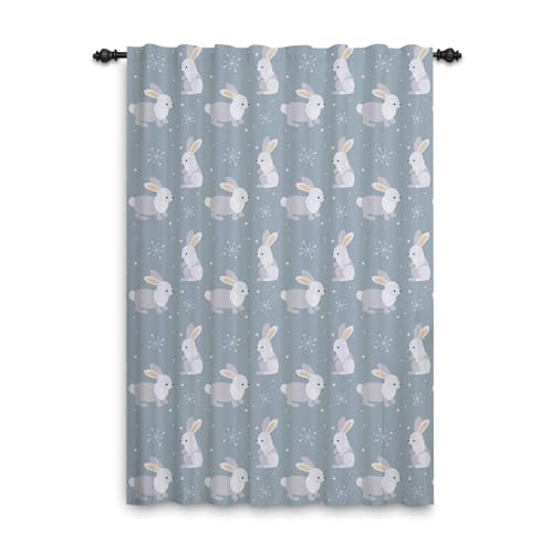 ggaimwf Vorhänge fürs Wohnzimmer Kaninchen Tiervorhänge Niedlich Baby Mädchen Vorhänge für Kinderzimmer Feiertage Neujahr Frohe Weihnachten Fenster Tür Vorhangpaneel Stangentasche 117x175cm 1 Panel ggaimwf Vorhänge fürs Wohnzimmer Kaninchen Tiervorhänge Niedlich Baby Mädchen Vorhänge für Kinderzimmer Feiertage Neujahr Frohe Weihnachten Fenster Tür Vorhangpaneel Stangentasche 117x175cm 1 Panel von ggaimwf