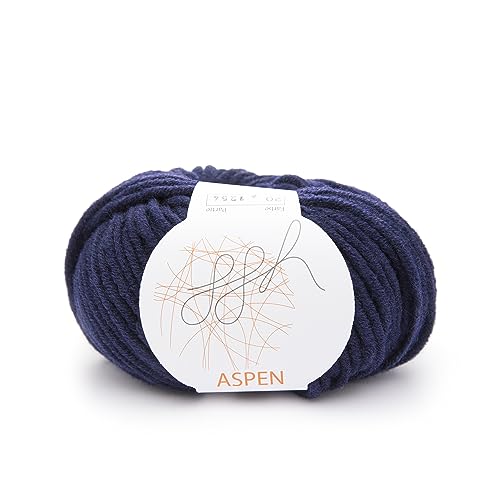 ggh Aspen - Merinowolle Mischung - leichte und voluminöse Strickwolle - Farbe 020 - Marine von ggh