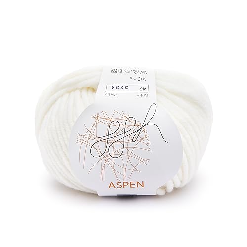 GGH Aspen Wolle aus 50% feine Merinowolle / 50% Polyacryl hergestellt, in der Farbe: Weiß, 50g, GGH-132.047 von ggh