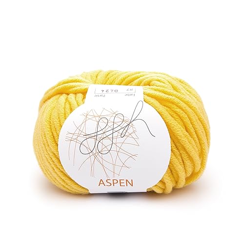 ggh Aspen - Merinowolle Mischung - leichte und voluminöse Strickwolle - Farbe 087 - Sonnenreflex von ggh
