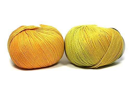 ggh Calypso - 100% Baumwolle mit langem Farbverlauf Farbe 004 - Orange-Oliv von ggh