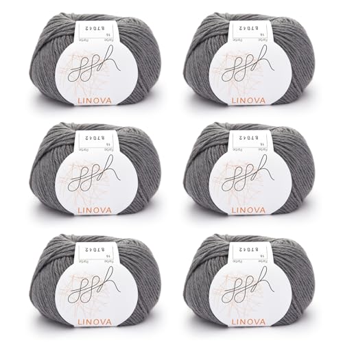 ggh Linova | 300g Set (6x50g) | 016 - Schiefergrau von ggh