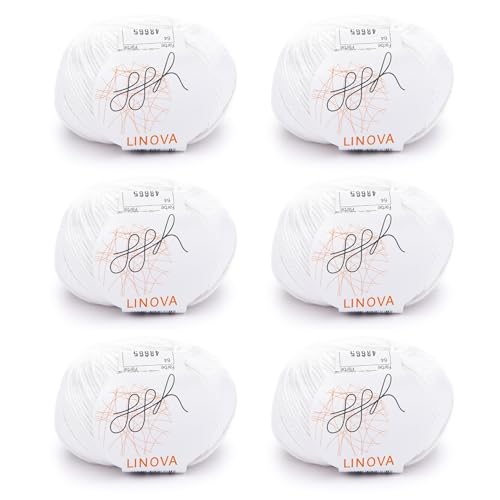 ggh Linova | 300g Set (6x50g) | 064 - Weiß von ggh