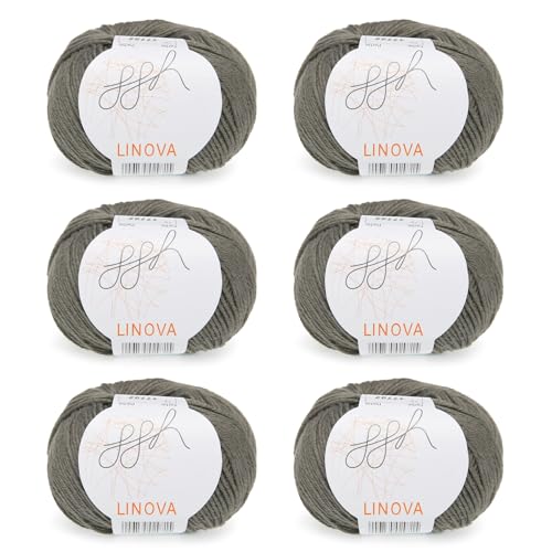 ggh Linova | 300g Set (6x50g) | 073 - Khaki von ggh