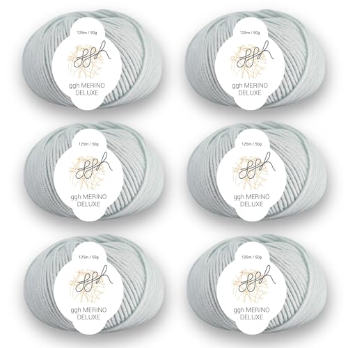 ggh Merino Deluxe - 300g Set (6x50g) - 028 - Helles Mintgrün von ggh