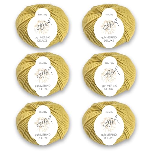 ggh Merino Deluxe - 300g Set (6x50g) - 031 - Weizen von ggh