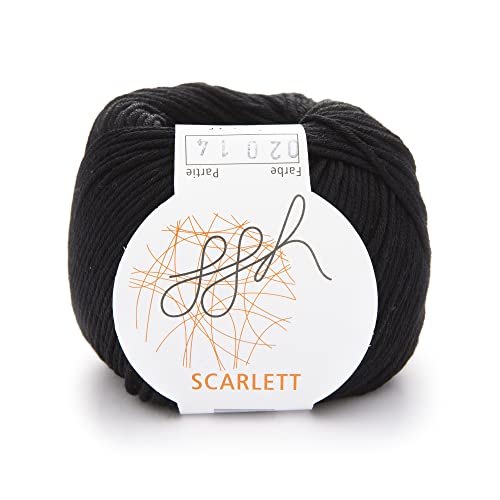 ggh Scarlett - 100% Baumwolle mit leichtem Seidenglanz - Wolle geeignet zum Stricken und Häkeln - Farbe 021 - Schiefergrau ggh Scarlett - 100% Baumwolle mit leichtem Seidenglanz - Wolle geeignet zum Stricken und Häkeln - Farbe 021 - Schiefergrau von ggh