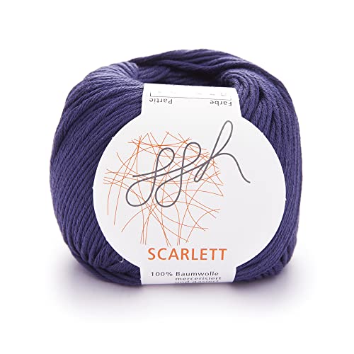 ggh Scarlett - 100% Baumwolle mit leichtem Seidenglanz - Wolle geeignet zum Stricken und Häkeln - ggh Scarlett - 100% Baumwolle mit leichtem Seidenglanz - Wolle geeignet zum Stricken und Häkeln - von ggh