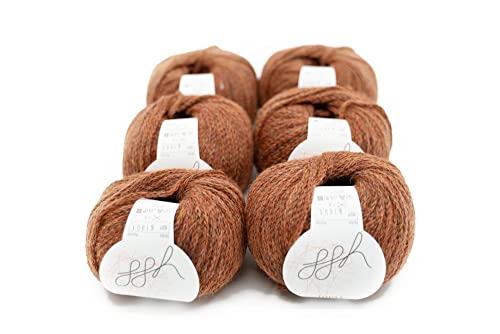 ggh Topas Box - Schurwolle, Alpaka Mischung - Wolle zum Stricken oder Häkeln Farbe 027 - Sequoiabraun von ggh