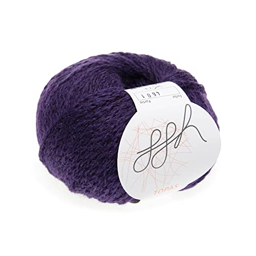 ggh Topas - Schurwolle, Alpaka Mischung - Wolle zum Stricken oder Häkeln - Farbe 047 - Lila von ggh