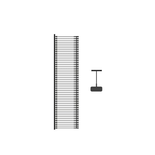 Heftfäden STANDARD für Etikettierpistole Kunststofffäden Anschießpistole Tag Pins aus schwarzem Kunststoff (5.000 Stück standard schwarz, 15mm) von ggm