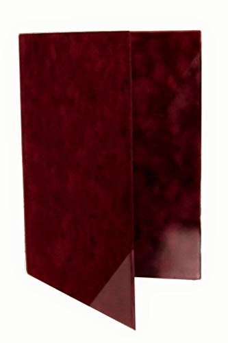 ggm® Chormappe Scarlett DIN A4 extra Breit, Mircofaser Optik, Farbe: Bordeaux von ggm