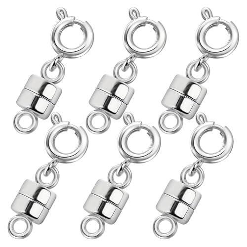 Magnetische Halskette, magnetische Halskette Verschlüsse und Verschlüsse | Bracelet Extender Schmuck Verschlüsse Halskettenanschluss,6x starke Magnet -Modezubehör, Gold- und Silberkonverter von gifyym