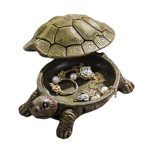 Schildkröten-Schmuckkästchen, Schildkröten-Schmuckaufbewahrung - Resin Vintage Aufbewahrungsbox mit Schmucksteinen - TV-Schrank, dekorative Schildkrötenfigur, Damen-Schmuck-Aufbewahrungsbox für Schlüs Schildkröten-Schmuckkästchen, Schildkröten-Schmuckaufbewahrung - Resin Vintage Aufbewahrungsbox mit Schmucksteinen - TV-Schrank, dekorative Schildkrötenfigur, Damen-Schmuck-Aufbewahrungsbox für Schlüs von gifyym