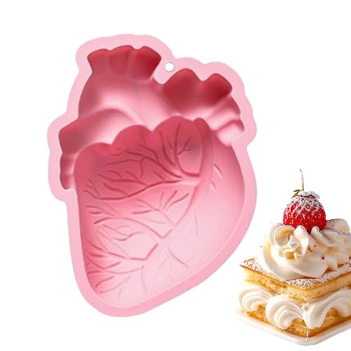 Seifenform Silikon Herz - Menschliches Herz Silikonform - 3D Menschliches Gehirn Silikonformen | 3D Herzform & Antihaft-Matte – Für Pudding, Seife, Dessert & Bastelprojekte Seifenform Silikon Herz - Menschliches Herz Silikonform - 3D Menschliches Gehirn Silikonformen | 3D Herzform & Antihaft-Matte – Für Pudding, Seife, Dessert & Bastelprojekte von gifyym