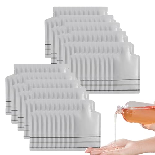 Verpackungsbeutel mit Aluminiumfolie – Spenderspitze mit offenem Boden, Heißsiegel-Probebeutel, auslaufsichere Flaschenform, faltbar, wiederverwendbar, Reiseorganisation von Honig und Marmelade von gifyym