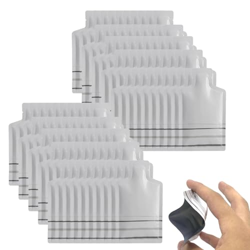 Verpackungsbeutel mit Aluminiumfolie – Spenderspitze mit offenem Boden, Heißsiegel-Probebeutel, auslaufsichere Flaschenform, faltbar, wiederverwendbar, Reiseorganisation von Honig und Marmelade von gifyym