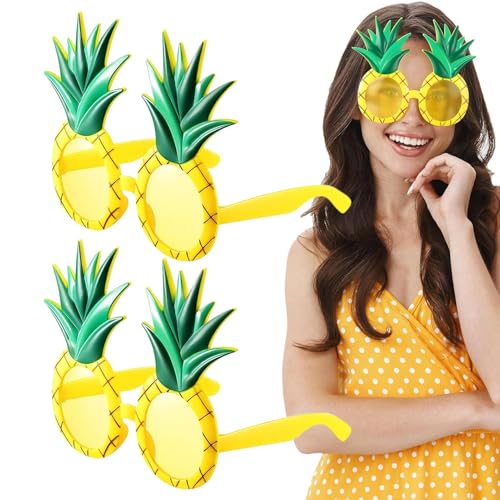 gifyym 2 Paar Ananas -Sonnenbrille - Kinder und Erwachsene | Hawaiian BBQ Party Eyewear - Tropical Summer Beach Theme Accessoires | Neuheit Ananas -Brille Party Gefälligkeiten - Geburtstagspool gifyym 2 Paar Ananas -Sonnenbrille - Kinder und Erwachsene | Hawaiian BBQ Party Eyewear - Tropical Summer Beach Theme Accessoires | Neuheit Ananas -Brille Party Gefälligkeiten - Geburtstagspool von gifyym