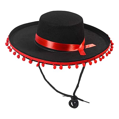 gifyym Mexikanischer Sombrero -Hut - Spanischer Cosplay -Hut - Filz Sombrero - Wide Bim Outfit Accessoires Spanische Cosplay -Kostüm Für Fotografie, Halloween & Holiday gifyym Mexikanischer Sombrero -Hut - Spanischer Cosplay -Hut - Filz Sombrero - Wide Bim Outfit Accessoires Spanische Cosplay -Kostüm Für Fotografie, Halloween & Holiday von gifyym
