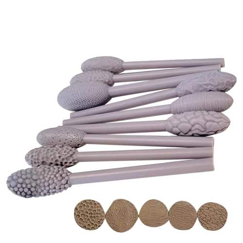 gifyym Modellierung von Tonwerkzeugen Set - 9pcs Texturwerkzeuge zum Schnitzen von Skulpturen und -Handwerk | Open-End-Muster Ball Doting Tools | Clayy Art Kit für Anfänger und Erwachsene perfekt gifyym Modellierung von Tonwerkzeugen Set - 9pcs Texturwerkzeuge zum Schnitzen von Skulpturen und -Handwerk | Open-End-Muster Ball Doting Tools | Clayy Art Kit für Anfänger und Erwachsene perfekt von gifyym