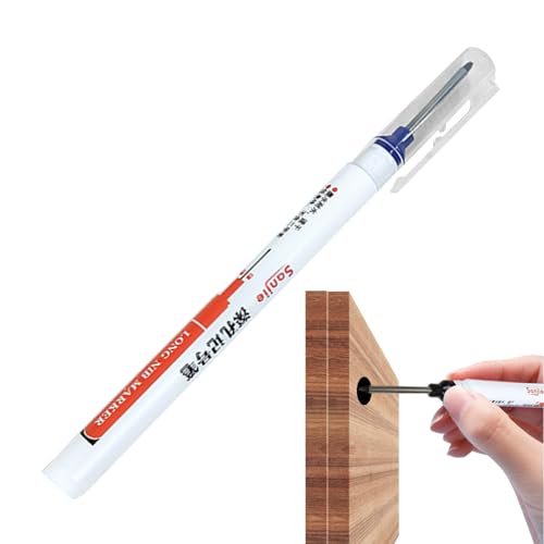 gifyym Tieflochmarker Stifte, Industrie-Marker-Stift mit langer Spitze, schnell trocknend, Holzbearbeitungszubehör für Elektrobohren, Glasinstallation, Markierung von gifyym Tieflochmarker Stifte, Industrie-Marker-Stift mit langer Spitze, schnell trocknend, Holzbearbeitungszubehör für Elektrobohren, Glasinstallation, Markierung von von gifyym