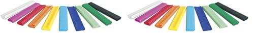 Gimboo - Krepppapier 10 Rollen 25x200 cm Sortiert/Kreppband Bunt Bänder Crepe Paper/ideal für Kreativen Hobbies/ 1 Pack - 10 Rollen/Farbig sortiert (Packung mit 2) von gimboo