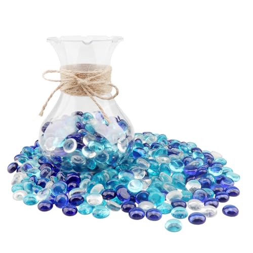 ginojex Glasperlen, Vasenfüller, Aquarium-Kies, Dekoration, flache Glasmurmeln, Edelsteine, Kieselsteine, Aquarium-Steine, Heimdekoration, Kunsthandwerk – 3 Farbmischungen, 1 kg ginojex Glasperlen, Vasenfüller, Aquarium-Kies, Dekoration, flache Glasmurmeln, Edelsteine, Kieselsteine, Aquarium-Steine, Heimdekoration, Kunsthandwerk – 3 Farbmischungen, 1 kg von ginojex