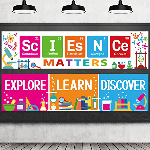 Klassenzimmer-Dekorationen, Wissenschaftsbanner und Poster für Lehrer, Studenten, buntes Pinnwand für Zuhause und Klassenzimmer, Wanddekoration für Kindertagesstätten, Grundschule, Mittelschule Klassenzimmer-Dekorationen, Wissenschaftsbanner und Poster für Lehrer, Studenten, buntes Pinnwand für Zuhause und Klassenzimmer, Wanddekoration für Kindertagesstätten, Grundschule, Mittelschule von gisgfim