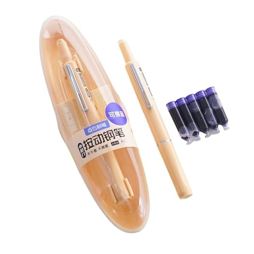 givuaime Füllfederhalter einziehbar: 0,38 mm, blaue und schwarze Tinte, transparenter Schaft, inklusive 5 nachfüllbaren Tinten, Smooth Writing No Leaking, Geschenk für Kinder und Erwachsener (Orange) givuaime Füllfederhalter einziehbar: 0,38 mm, blaue und schwarze Tinte, transparenter Schaft, inklusive 5 nachfüllbaren Tinten, Smooth Writing No Leaking, Geschenk für Kinder und Erwachsener (Orange) von givuaime