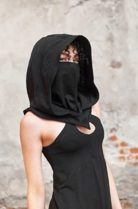 Kapuzenschal, Kostüm Masken, Halloween-Kostüm Frauen, Assassin Hood, Ninja Kostüm, Balaclava Kapuze, Vollgesichtsmaske, Rave Hood Kapuzenschal, Kostüm Masken, Halloween-Kostüm Frauen, Assassin Hood, Ninja Kostüm, Balaclava Kapuze, Vollgesichtsmaske, Rave Hood von gizda