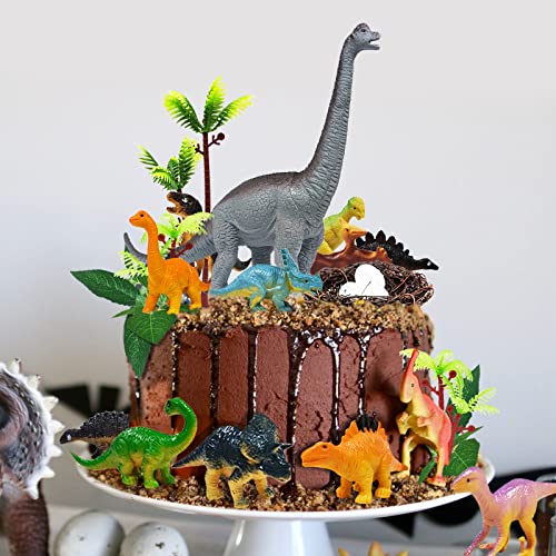 GLAHORSE Dinosaurier-Kuchendekorationen mit Dinosaurier-Eiern, Blättern, Bäumen, Kuchendekorationen für Geburtstagsparty, Dinosaurier-Mottoparty, Wildtier-Party, Kinder-Party-Kuchendekorationen, 26 GLAHORSE Dinosaurier-Kuchendekorationen mit Dinosaurier-Eiern, Blättern, Bäumen, Kuchendekorationen für Geburtstagsparty, Dinosaurier-Mottoparty, Wildtier-Party, Kinder-Party-Kuchendekorationen, 26 von glahorse