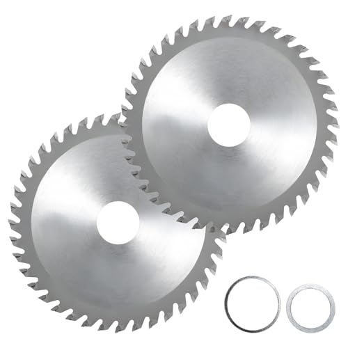 Kreissägeblatt, 115 mm, 40 Zähne, legierter Stahl, ideal für die Holzbearbeitung, kompatibel mit Winkelschleifern, 2 Stück Kreissägeblatt, 115 mm, 40 Zähne, legierter Stahl, ideal für die Holzbearbeitung, kompatibel mit Winkelschleifern, 2 Stück von glowgare