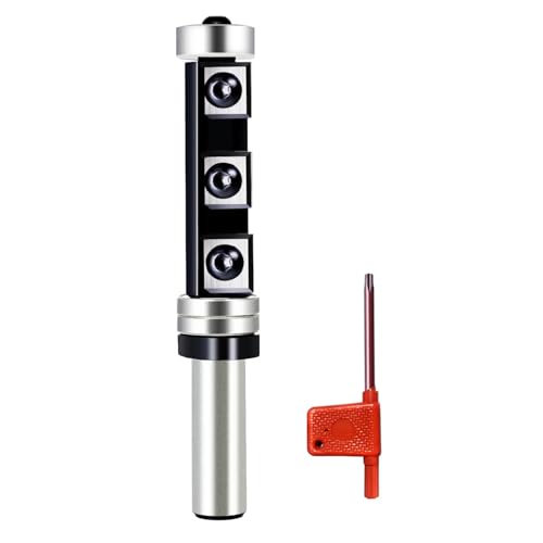 Bündigfräser 12mm Schaft - Arbeitslänge 50mm, Ø 19.05 mm, 5-Seitigen Hartmetall Wendeplatten, Bündigfräser Kugellager Schaft und Oben, Bündigfräser Oberfräse für Holzbearbeitung Bündig Trimmen Bündigfräser 12mm Schaft - Arbeitslänge 50mm, Ø 19.05 mm, 5-Seitigen Hartmetall Wendeplatten, Bündigfräser Kugellager Schaft und Oben, Bündigfräser Oberfräse für Holzbearbeitung Bündig Trimmen von glryd