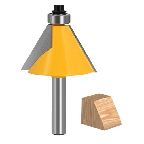 GLRYD Fasenfräser 8mm Schaft - 30° Grad Hartmetall Fase/Bevel Einfassung Router Bit, Kantenfräser für Oberfräse Holzbearbeitung Möbel GLRYD Fasenfräser 8mm Schaft - 30° Grad Hartmetall Fase/Bevel Einfassung Router Bit, Kantenfräser für Oberfräse Holzbearbeitung Möbel von glryd