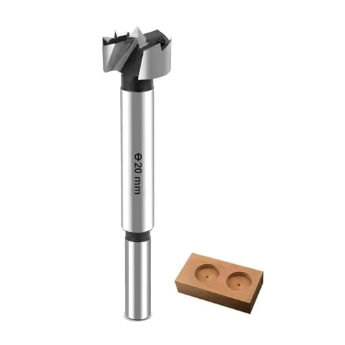 GLRYD Forstnerbohrer für Holz Ø 20mm, 8mm Schaft, Holzbohrer aus HRC50-Hochleistungs-Kohlenstoffstahl Wellenförmige Schneidkanten, Extrem Scharf, Präzise Zentrierung, für Hartholz,Faserplatten GLRYD Forstnerbohrer für Holz Ø 20mm, 8mm Schaft, Holzbohrer aus HRC50-Hochleistungs-Kohlenstoffstahl Wellenförmige Schneidkanten, Extrem Scharf, Präzise Zentrierung, für Hartholz,Faserplatten von glryd