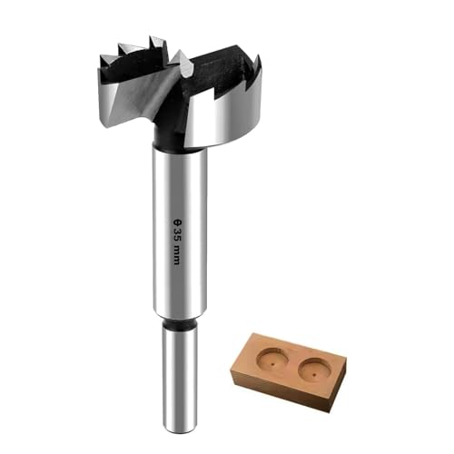 GLRYD Forstnerbohrer für Holz Ø 35mm, 8mm Schaft, Holzbohrer aus HRC50-Hochleistungs-Kohlenstoffstahl Wellenförmige Schneidkanten, Extrem Scharf, Präzise Zentrierung, für Hartholz,Faserplatten GLRYD Forstnerbohrer für Holz Ø 35mm, 8mm Schaft, Holzbohrer aus HRC50-Hochleistungs-Kohlenstoffstahl Wellenförmige Schneidkanten, Extrem Scharf, Präzise Zentrierung, für Hartholz,Faserplatten von glryd