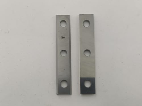 glryd 2 Stück 50x12x1.5mm Hartmetall-Wendemesser, mit 4 Schrauben, 1.5mm Dicke 4-Schneidkanten Wendeschneidplatten, für Wendeplatten Bündigfräser/Kopierfräser (als Ersatz) von glryd