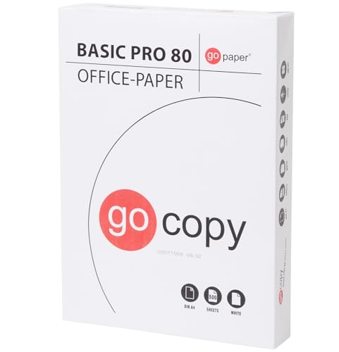 Copier Paper A4 White Classic 500 Sheets 80 g/m² 210 x 297 mm (1 pack) von go copy