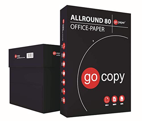 gocopy 2.500 Blatt Kopierpapier ALLROUND DIN A4 80g/m²holzfrei hochweiß FSC EU-ECOLABEL gocopy 2.500 Blatt Kopierpapier ALLROUND DIN A4 80g/m²holzfrei hochweiß FSC EU-ECOLABEL von gocopy