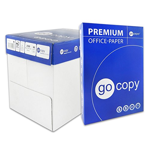 gocopy 2.500 Blatt Kopierpapier PREMIUM 80 DIN A4 holzfrei weiß FSC EU-ECOLABEL gocopy 2.500 Blatt Kopierpapier PREMIUM 80 DIN A4 holzfrei weiß FSC EU-ECOLABEL von gocopy