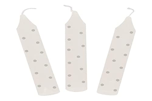 Geburtstagskerzen-Set, grau gepunktet (für Geburtstagskränze 106,Geburtstagskränze 108,55985,60721,60726,60706) von goki