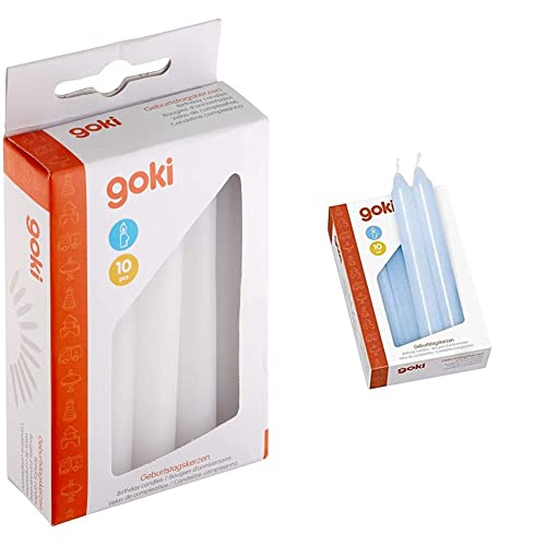 Goki 15051 - Dekoration - Geburtstagskerzen-Set für GK 106/108/55985/60975 Weiß & Geburtstagskerzen-Set Blau Goki 15051 - Dekoration - Geburtstagskerzen-Set für GK 106/108/55985/60975 Weiß & Geburtstagskerzen-Set Blau von goki